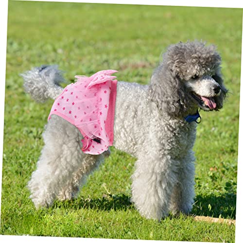 ERINGOGO Pet Windelhose Für Hündinnen Atmungsaktive Wiederverwendbare Hygienewindel Mit Spitzen Design Für Welpen Für Läufigkeit Und Inkontinenz ERINGOGO Pet Windelhose Für Hündinnen Atmungsaktive Wiederverwendbare Hygienewindel Mit Spitzen Design Für Welpen Für Läufigkeit Und Inkontinenz von ERINGOGO