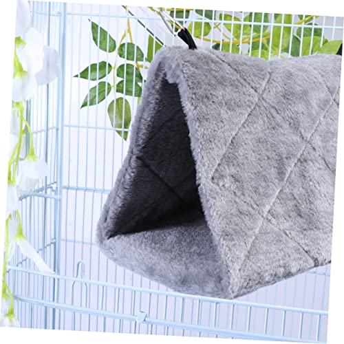 ERINGOGO Plüschige Papageien Hängematte Kleines Vogel Schlafnest Warmes Haustierbett mit Doppelten Haken für Käfig und Schreibtisch ERINGOGO Plüschige Papageien Hängematte Kleines Vogel Schlafnest Warmes Haustierbett mit Doppelten Haken für Käfig und Schreibtisch von ERINGOGO