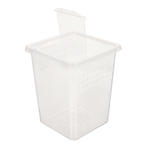ERINGOGO Praktische Reptilien Fütterungsbox Transparent mit Belüftung Langlebiges Kunststoffterrarium für Kleine Reptilien Spinnen Frösche und Eidechsen Stabiles Kleintiergehege für ERINGOGO Praktische Reptilien Fütterungsbox Transparent mit Belüftung Langlebiges Kunststoffterrarium für Kleine Reptilien Spinnen Frösche und Eidechsen Stabiles Kleintiergehege für von ERINGOGO