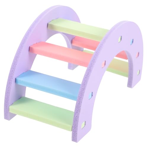 ERINGOGO Rattenleiter für Hamsterspielzeug Haustier Hamsterbrücke Hamster Kletterleiter Hamster brücke nager Chinchilla-Brücke Hamster -Versteck Chevron-Brett Violet von ERINGOGO