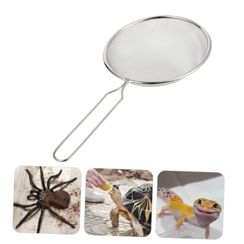 ERINGOGO Reptilien Sandschaufel aus Edelstahl mit Feinem Sieb Langlebig und Praktisch Leicht und Kompakt für Effiziente Reinigung von Terrarien Geeignet für Echsen Spinnen Schlangen und ERINGOGO Reptilien Sandschaufel aus Edelstahl mit Feinem Sieb Langlebig und Praktisch Leicht und Kompakt für Effiziente Reinigung von Terrarien Geeignet für Echsen Spinnen Schlangen und von ERINGOGO