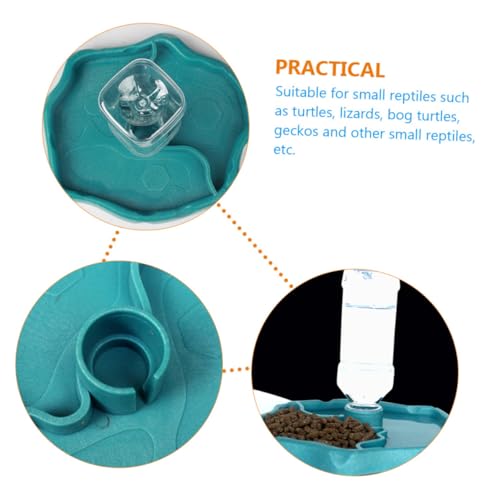 ERINGOGO Reptilien Wassernapf aus Langlebigem Kunststoff rutschfest Tierfreundlich Automatische Wasserversorgung Geeignet als Wasserschale und Futternapf für Schildkröten Geckos und Echsen ERINGOGO Reptilien Wassernapf aus Langlebigem Kunststoff rutschfest Tierfreundlich Automatische Wasserversorgung Geeignet als Wasserschale und Futternapf für Schildkröten Geckos und Echsen von ERINGOGO