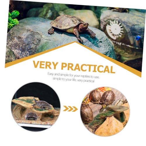 ERINGOGO Resin Schildkröten Sonnenplattform und Höhle Langlebiges Reptilien Versteck Großflächige Kletterfelsen Wasserfestes Terrarium Deko Geeignet für Wasserschildkröten und Kleine ERINGOGO Resin Schildkröten Sonnenplattform und Höhle Langlebiges Reptilien Versteck Großflächige Kletterfelsen Wasserfestes Terrarium Deko Geeignet für Wasserschildkröten und Kleine von ERINGOGO