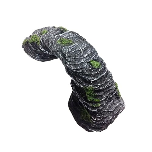 ERINGOGO Resin Schildkrötenbrücke mit Rampe Umweltfreundlich Langlebig Große Kletterfläche und Sonnenbadbereich Design Versteck für Schildkröten Echsen und Aquariendekoration von ERINGOGO
