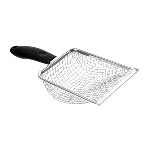 ERINGOGO Schaufel für Katzenstreu Wurf Büschel Sieb Scoop groß cat Litter Shovel katzenstreu schippe Haustier Streuschaufel Sandschaufel tragbare Haustierstreuschaufel Rostfreier Stahl von ERINGOGO