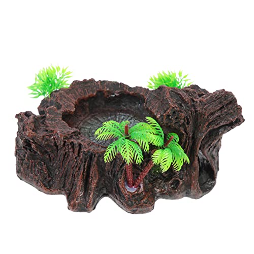 ERINGOGO Reptilien-wasserschale Resin Multifunktionale Futternapf Für Schildkröten Bartagamen Und Eidechsen Langlebig rutschfest Und Leicht Zu Reinigen Natürliche Dekoration Für ERINGOGO Reptilien-wasserschale Resin Multifunktionale Futternapf Für Schildkröten Bartagamen Und Eidechsen Langlebig rutschfest Und Leicht Zu Reinigen Natürliche Dekoration Für von ERINGOGO