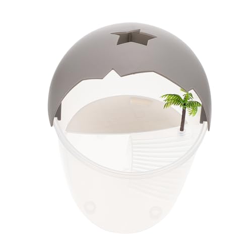 ERINGOGO Schildkröten-Terrasse schildkröte Pool schildkröten zubehör Terrarium für schildkröte Turtle Panzerzubehör Tank Fütterung Futterbehälter für Reptilien Schildkrötenplattform pp Grey von ERINGOGO
