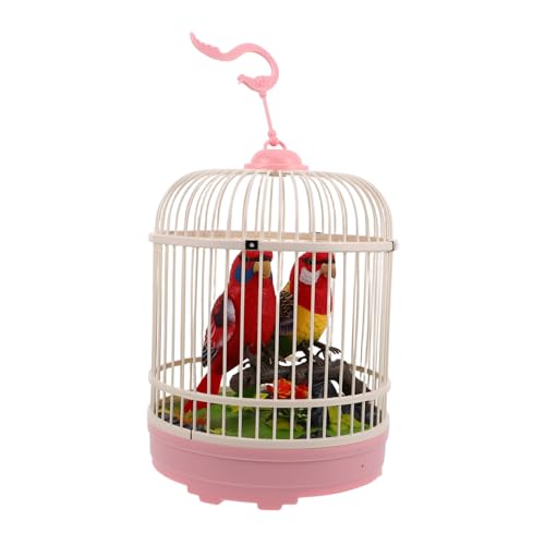 ERINGOGO Simulierter Vogelkäfig Vogel Im Käfigspielzeug Sprechendes Vogelspielzeug Für Spielzeugvögel Singender Vogel Plastik ERINGOGO Simulierter Vogelkäfig Vogel Im Käfigspielzeug Sprechendes Vogelspielzeug Für Spielzeugvögel Singender Vogel Plastik von ERINGOGO