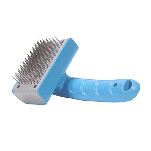 ERINGOGO Spike Tooth Hundebürste mit Rutsch Griff Sanfte Fellpflege und Massage Tiefenwirksames Entfilzen und Unterwollpflege für Hunde Ergonomisch und Einfach zu Reinigen von ERINGOGO