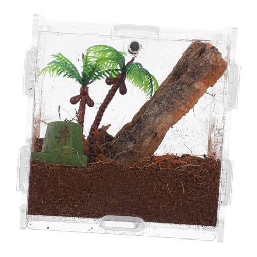 ERINGOGO Spinnenbox Für Haustiere Terrarium Mikro Lebensraum Haustierkäfig Eidechsenbecken Vogelspinnenzubehör Eidechsenkäfig Gecko Gehege Springspinnen Gehege Set ERINGOGO Spinnenbox Für Haustiere Terrarium Mikro Lebensraum Haustierkäfig Eidechsenbecken Vogelspinnenzubehör Eidechsenkäfig Gecko Gehege Springspinnen Gehege Set von ERINGOGO