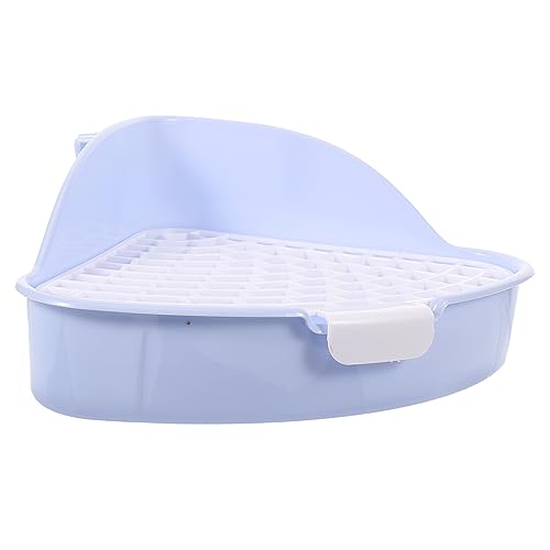 ERINGOGO Toilette Dreieckige Töpfchen Für Kleintiere Praktische Trainings Toilette Aus Kunststoff Für Hasen Und Meerschweinchen Zu Reinigen Und Platzsparend ERINGOGO Toilette Dreieckige Töpfchen Für Kleintiere Praktische Trainings Toilette Aus Kunststoff Für Hasen Und Meerschweinchen Zu Reinigen Und Platzsparend von ERINGOGO