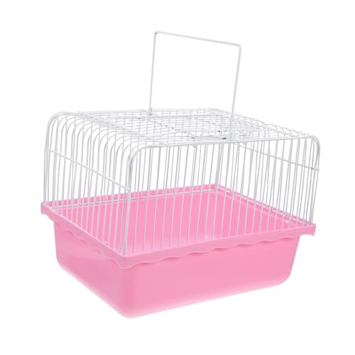 ERINGOGO Tragbarer Vogelkäfig Vogel Träger Vogelflugkäfig Kleiner Vogeltransporter Sittichkäfig Tragbarer Hamsterkäfig Hamster Tragen Käfig Reiseträger Für Vögel Mäusekäfig Rosa Abs ERINGOGO Tragbarer Vogelkäfig Vogel Träger Vogelflugkäfig Kleiner Vogeltransporter Sittichkäfig Tragbarer Hamsterkäfig Hamster Tragen Käfig Reiseträger Für Vögel Mäusekäfig Rosa Abs von ERINGOGO