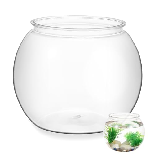 ERINGOGO Transparenter Aquariumtank Multifunktionaler Betta und Goldfisch Tank für Schreibtisch Stilvolle Büro Dekoration Design Geeignet für Zuhause Garten und Hochzeiten von ERINGOGO