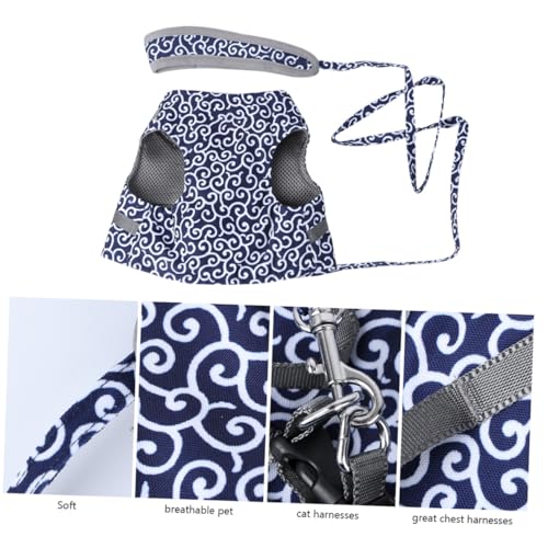 ERINGOGO Verstellbares Katzenweste Geschirr mit Brustgurt Leichtes Atmungsaktives Katzen Geschirr für Sicheren Auslauf Sanft Robust Modisches Blaues Katzengeschirr für Kleine Katzen und ERINGOGO Verstellbares Katzenweste Geschirr mit Brustgurt Leichtes Atmungsaktives Katzen Geschirr für Sicheren Auslauf Sanft Robust Modisches Blaues Katzengeschirr für Kleine Katzen und von ERINGOGO