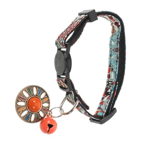 ERINGOGO Vintage Adjustable Pet Collar with Bell Stylish Cat and Dog Accessory for Festivals and Parties and Material for Puppies and Kittens von ERINGOGO