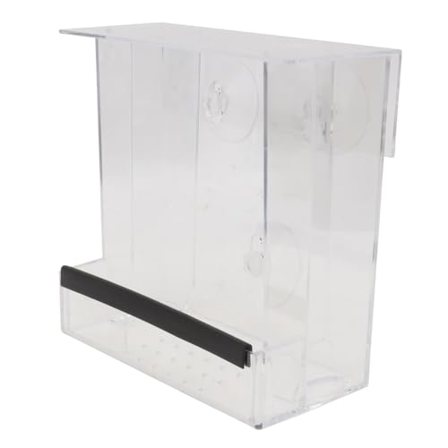 ERINGOGO Vogelfutterspender Für Draußen Aus Langlebigem Material Vogelfutter-futterbox Mit Saugnapf Transparentes Design Zur Futtermengeanzeige Großes Fassungsvermögen Für Praktische ERINGOGO Vogelfutterspender Für Draußen Aus Langlebigem Material Vogelfutter-futterbox Mit Saugnapf Transparentes Design Zur Futtermengeanzeige Großes Fassungsvermögen Für Praktische von ERINGOGO