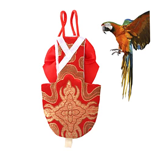 ERINGOGO Vogelhose Parrot Diaper XL Rot Leichtes Waschbares Haustierflugkleid mit Schleife Bequemes Vogelkleid für Nymphensittich Wellensittich und Ähnliche Vögel Schützt Käfig vor ERINGOGO Vogelhose Parrot Diaper XL Rot Leichtes Waschbares Haustierflugkleid mit Schleife Bequemes Vogelkleid für Nymphensittich Wellensittich und Ähnliche Vögel Schützt Käfig vor von ERINGOGO
