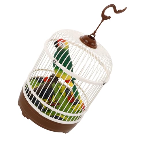ERINGOGO Vogelkäfig Mit Sprachsteuerung Kleine Vogelkäfige Vogelkäfig Vogelspielzeug Für Vogelkäfige Kunststoff Grün von ERINGOGO