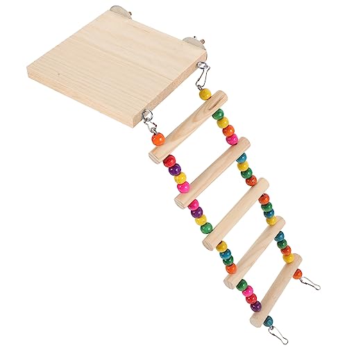 ERINGOGO Vogelleiter Aus Holz Für Papagei Vogel Mit Plattform Und Pet Training Spielzeug Für Vogelkäfig Spielzeug Für Vögel von ERINGOGO