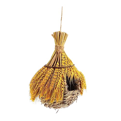 ERINGOGO Vogelnest-Anhänger Vogelhaus Outdoor-Ornamente Vogel im Freien Vogel mit Eierdekor Vogelschmuck gewebtes Nest dekoratives Vogelnest hängende Vogelhäuser Stroh ERINGOGO Vogelnest-Anhänger Vogelhaus Outdoor-Ornamente Vogel im Freien Vogel mit Eierdekor Vogelschmuck gewebtes Nest dekoratives Vogelnest hängende Vogelhäuser Stroh von ERINGOGO