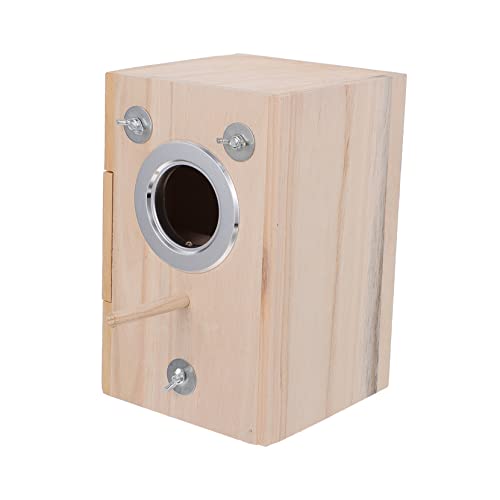ERINGOGO Vogelzuchtbox Verschachtelung Nest Nistkästen Für Vögel Züchten Drinnen Paarung Vogelzubehör Brutkasten Für Vögel Aus Holz Hölzern von ERINGOGO