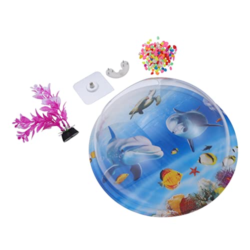 ERINGOGO 1satz Wandmontierter Aquarienblumentopf Aus Acryl Dekorative Wandvase Mit Fischmotiv Höhe Für Hydroponik Und Pflanzen Für Aquarien Und Kreative Wandgestaltung von ERINGOGO