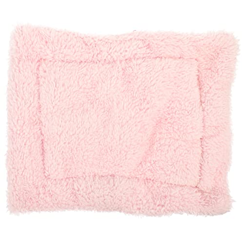 ERINGOGO Warme Nestmatte Bettwäsche Pads Unterlage kleine Haustiermatten Vlies Kaninchen Ruhematte Schlafkissen für Haustiere Hamster Schlafkissen Haustierbetten Sherpa Rosa ERINGOGO Warme Nestmatte Bettwäsche Pads Unterlage kleine Haustiermatten Vlies Kaninchen Ruhematte Schlafkissen für Haustiere Hamster Schlafkissen Haustierbetten Sherpa Rosa von ERINGOGO