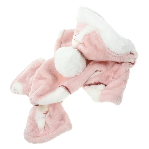 ERINGOGO Warme Welpekleidung Hundekleidung Großer Hunde Plüsch -haustierkleidung Warmhaltende Hundekleidung Kalt Hundekleidung Thermische Hundekleidung Party Züchten Rosa Baumwolle von ERINGOGO