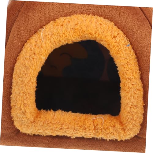 ERINGOGO Warmes Kleintier Haus Kuschelbett aus Weichem für Chinchillas Hamster Meerschweinchen und Igel Mini Haustier Schlafnest Robust und Pflegeleicht für Kalte Wintertage ERINGOGO Warmes Kleintier Haus Kuschelbett aus Weichem für Chinchillas Hamster Meerschweinchen und Igel Mini Haustier Schlafnest Robust und Pflegeleicht für Kalte Wintertage von ERINGOGO