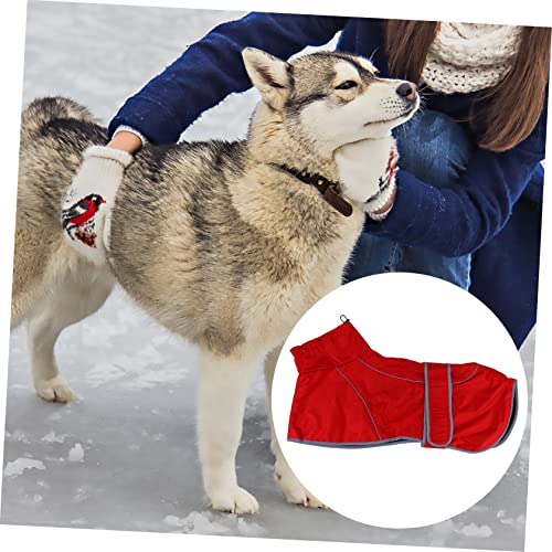 ERINGOGO Wasserdichter Haustier Regenmantel mit Verstellbarem Outdoor Hunderegenmantel für Herbst und Winter Komfortabler Roter Jumpsuit für Große Hunde Schutz vor Regen und Wind ERINGOGO Wasserdichter Haustier Regenmantel mit Verstellbarem Outdoor Hunderegenmantel für Herbst und Winter Komfortabler Roter Jumpsuit für Große Hunde Schutz vor Regen und Wind von ERINGOGO