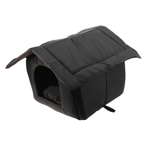 ERINGOGO Wasserdichtes Katzennest im Freien Hund Häuser Katzenbetten isoliert Haustier schlafhaus Outdoor-Katzenhaus wetterfest Tierheimhaus Outdoor Cat Hosue Oxford-Stoff Schwarz ERINGOGO Wasserdichtes Katzennest im Freien Hund Häuser Katzenbetten isoliert Haustier schlafhaus Outdoor-Katzenhaus wetterfest Tierheimhaus Outdoor Cat Hosue Oxford-Stoff Schwarz von ERINGOGO