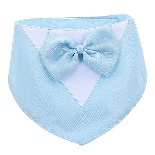 ERINGOGO Welpenanzug Bandana Mit Schleife Dreieckiges Halsband Für Dekoratives Hundehalstuch Zartem Für Hochzeiten Und Besondere Anlässe von ERINGOGO