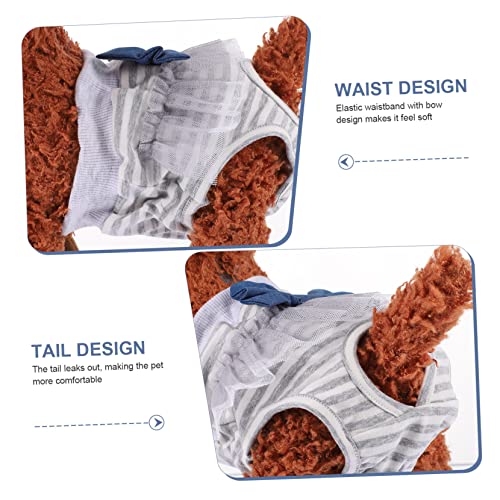 ERINGOGO Wiederverwendbare Atmungsaktive Hundewindel aus Komfortable Menstruationshose für Weibliche Hunde Waschbare Hygieneschutzhose mit Süßem Schmetterlingsdesign Geeignet für Kleine von ERINGOGO