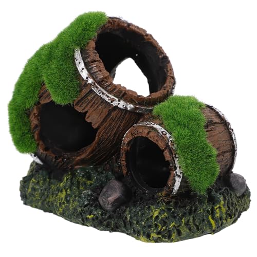 ERINGOGO Zierliches Fisch Tank Zerbrochenes Behälter Harz Ornament Für Aquarien Realistische Versteckmöglichkeit Für Betta-Fische Langlebig Dekorativ Und Vielseitig Einsetzbar Für Aquarien von ERINGOGO