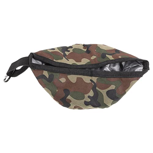 ERINGOGO Zusammenklappbare Schüssel Für Kleine Futter Und Wasserschale Aus Oxford Große Kapazität Für Reisen Camouflage Faltbare Haustierschale von ERINGOGO