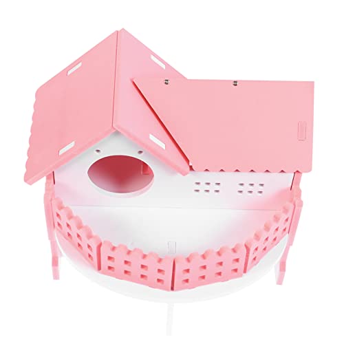 ERINGOGO Zweistöckige Hamster Villa Luxuriöses Hamsterhaus Aus Ökologischem Für Kleine Haustiere Schlafplatz Und Spielhaus Zartem Und Großes Design von ERINGOGO