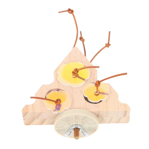 ERINGOGO zur Nahrungssuche für Papageien papagei Papageien Wellensittichspielzeug für den Käfig Futterspielzeug für kleine Vögel hölzern Beige von ERINGOGO