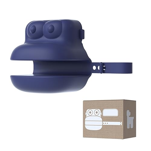 ERKIES Pet Pooper Scooper, Kreativer Froschform Tragbar Hundeschaufler, für große mittlere kleine Hunde Heavy Duty, enthalten 1 Rolle Poop Bags für Hunde (Blau) von ERKIES