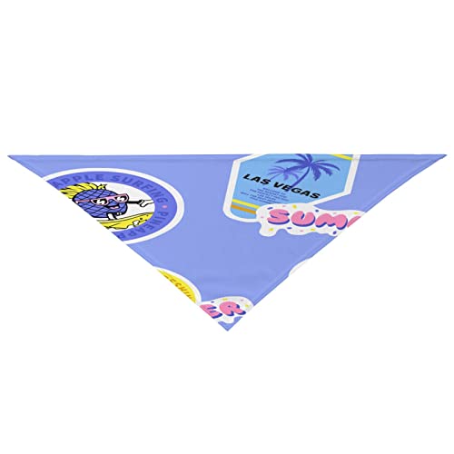 Hundeschal, Dreieckstuch aus Baumwolle, mehrere Stile zur Auswahl, verstellbar zu tragen, geeignet für Welpengeburtstagsoutfits, Geschenke und Party-Dekorationssets (A03) von ERKIES