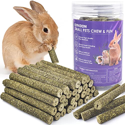 ERKOON 38 Stück Timothy Heu Sticks, Kaninchen Kauspielzeug Spielzeug Meerschweinchen Futter Hamster Kausnacks für Zähne für Kaninchen, Meerschweinchen, Hamster, Chinchilla, Rüben Häschen Leckerli ERKOON 38 Stück Timothy Heu Sticks, Kaninchen Kauspielzeug Spielzeug Meerschweinchen Futter Hamster Kausnacks für Zähne für Kaninchen, Meerschweinchen, Hamster, Chinchilla, Rüben Häschen Leckerli von ERKOON