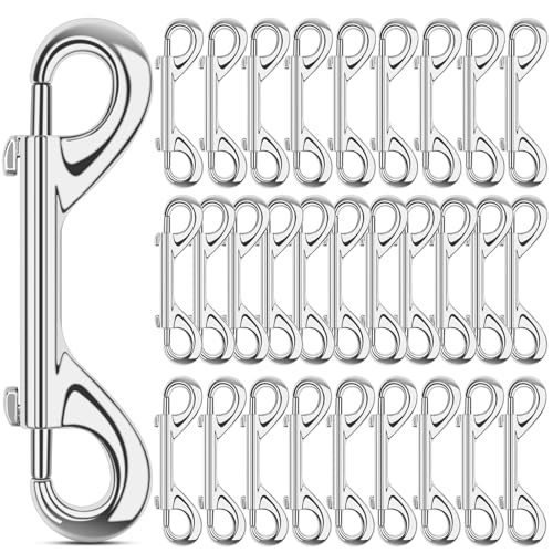 ERKOON Extra große 11,9 cm doppelseitige Bolzenschnallen, 11,9 cm, 100 kg Tragkraft, Zinklegierung, Schnallen für Katzen, Hunde, Pferde, robuster Triggerverschluss für Wassereimer, Pferdefutter von ERKOON