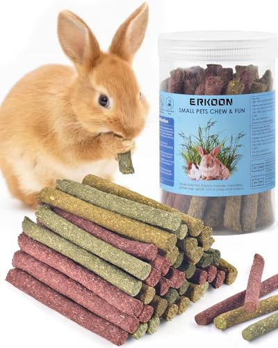 Timothy Heu Sticks,ERKOON 38 Stück Kaninchen Spielzeug Karotten Rosengraskuchen Zahnpflege Molar, Chinchillas Spielzeug Kauspielzeug für Kaninchen, Meerschweinchen, Hamster, Chinchilla Timothy Heu Sticks,ERKOON 38 Stück Kaninchen Spielzeug Karotten Rosengraskuchen Zahnpflege Molar, Chinchillas Spielzeug Kauspielzeug für Kaninchen, Meerschweinchen, Hamster, Chinchilla von ERKOON