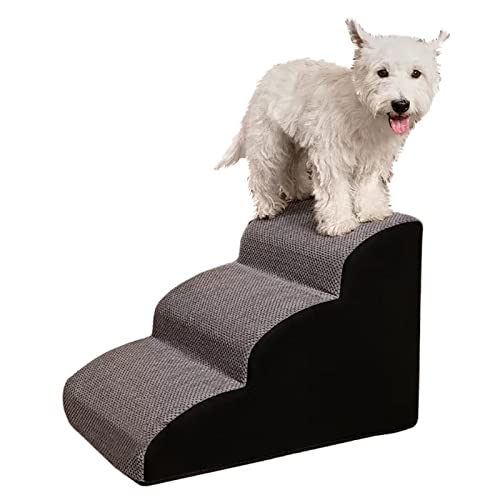 Pet Treppen Haustiertreppe for Katzen for Einsteigen Ins Bett, rutschfeste Hundetreppe for Couch/Innenbereich/Schlafzimmer/Ecke, 30/35/40 cm Hoch, Schaumstoff Mit Hoher Dichte (Size : 40x52x30cm(15.7 von ERRULAN