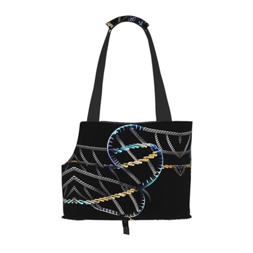DNA Chain Photoes Haustier-Tragetasche, Handtasche, Katzen, Hunde, Komfort, tragbar, faltbar, Haustier-Tragetasche, Tragetasche DNA Chain Photoes Haustier-Tragetasche, Handtasche, Katzen, Hunde, Komfort, tragbar, faltbar, Haustier-Tragetasche, Tragetasche von ERSDWRE