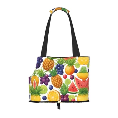 Fresh Juicy Fruits Ananas Berries Watermelon Grape Orange Pet Carrier Handbag Cats Dogs Comfort Portable Foldable Pet Bag Dog Carrier Pet Tote Bag Fresh Juicy Fruits Ananas Berries Watermelon Grape Orange Pet Carrier Handbag Cats Dogs Comfort Portable Foldable Pet Bag Dog Carrier Pet Tote Bag von ERSDWRE