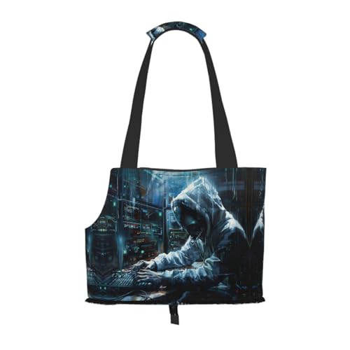 Hacker Attack Pet Carrier Handtasche Katzen Hunde Komfort Tragbar Faltbare Haustiertasche Hundetrage Haustier Tote Bag Hacker Attack Pet Carrier Handtasche Katzen Hunde Komfort Tragbar Faltbare Haustiertasche Hundetrage Haustier Tote Bag von ERSDWRE