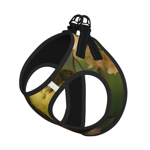 Hundegeschirr für Paare, Papageien, Olivendruck, verstellbar, für Spaziergänge, Welpen, Leinenclips, Haustiergeschirr, Trainingsweste Hundegeschirr für Paare, Papageien, Olivendruck, verstellbar, für Spaziergänge, Welpen, Leinenclips, Haustiergeschirr, Trainingsweste von ERSDWRE