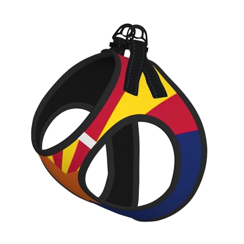 Hundegeschirr mit Arizona-Flagge, verstellbar, für Spaziergänge, Welpen, Leinenclips, Haustiergeschirr, Trainingsweste von ERSDWRE
