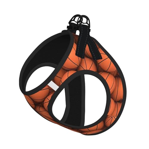 Hundegeschirr mit Basketball-Aufdruck, verstellbar, für Spaziergänge, Welpen, Leinenclips, Haustiergeschirr, Trainingsweste von ERSDWRE