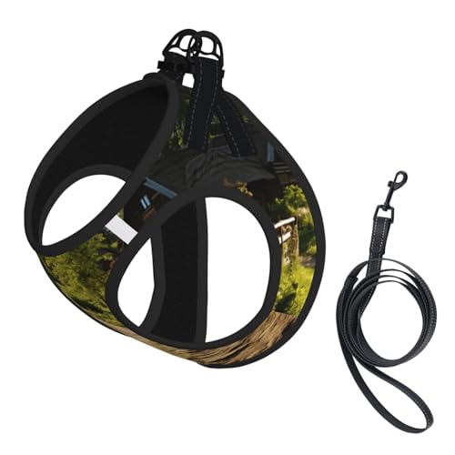 Hundegeschirr mit Bauernhaus-Druck, verstellbar, für Welpen, Leinenclips, Haustiergeschirr, Trainingsweste Hundegeschirr mit Bauernhaus-Druck, verstellbar, für Welpen, Leinenclips, Haustiergeschirr, Trainingsweste von ERSDWRE